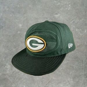 ☀️ New Era Green Bay Packers 59Fifty Fitted Hat Size 7 1/4 Mens Green NFL